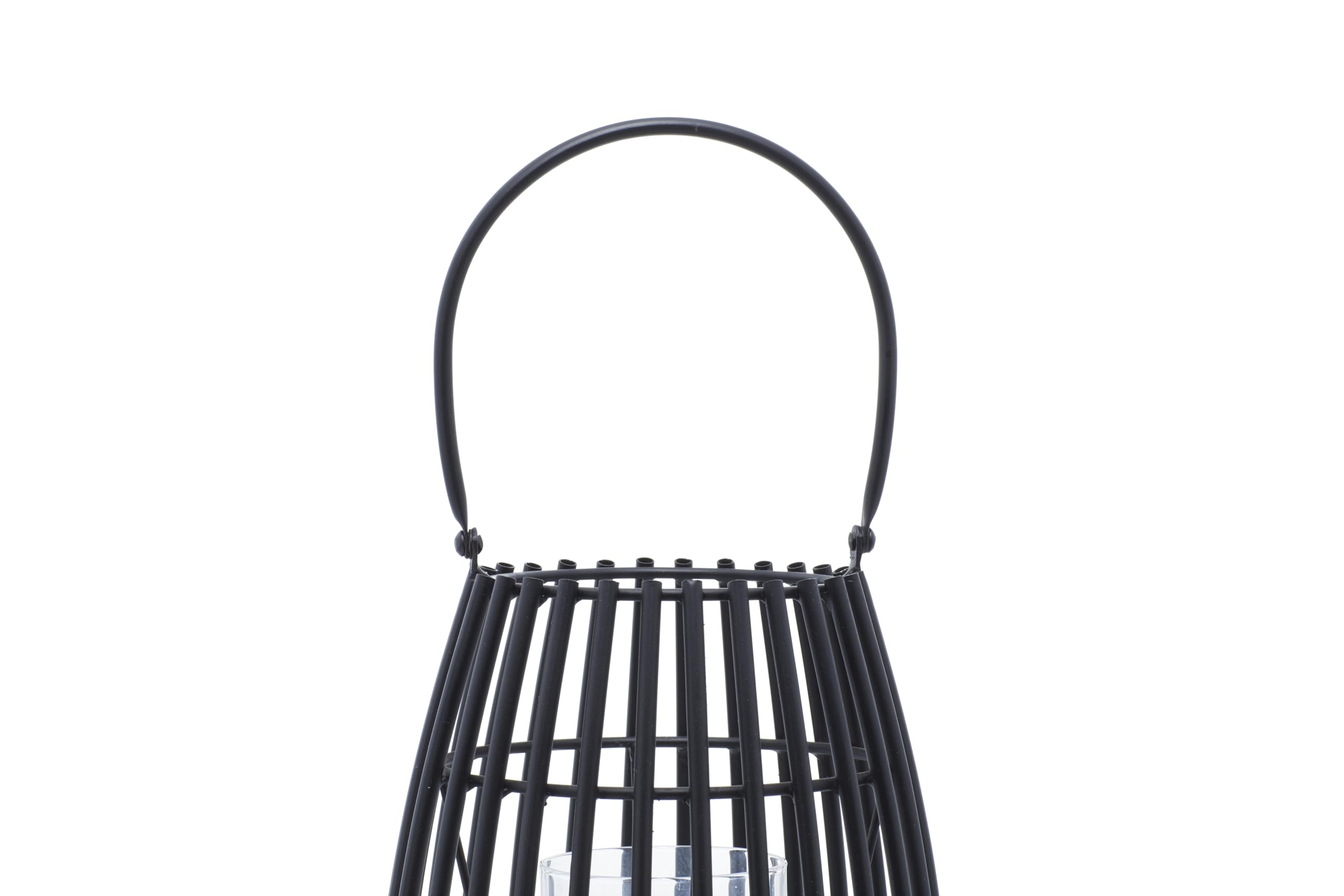 Deco 79 Black Metal Candle Lantern - 8