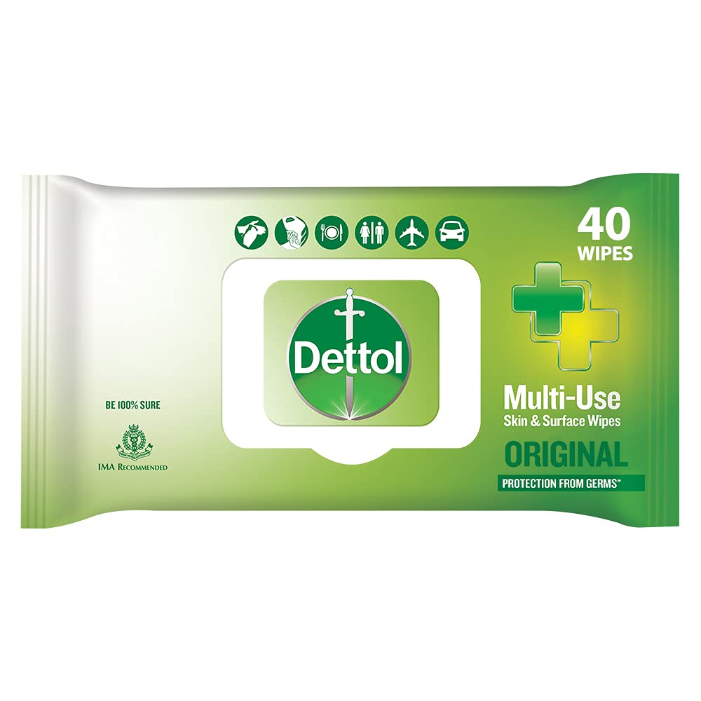 Dettol Liquid Handwash Refill 1500ml | Antibacterial Hand Soap Refill Pack | Dettol Disinfectant Wipes 40 Count | Skin & Surface Cleaning | For Home, Office & Travel Hygiene Protection