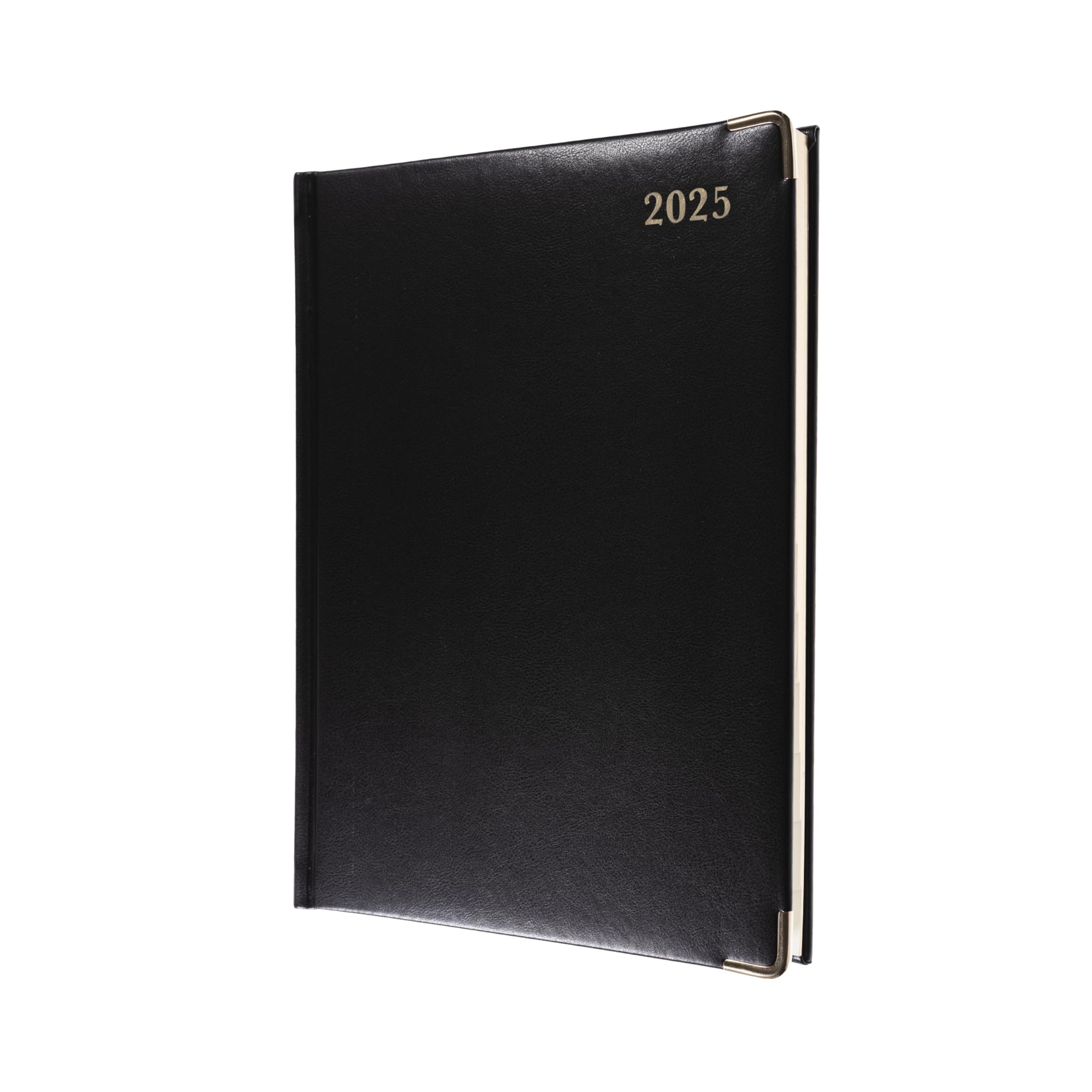 Collins Classic 2025 Professional Diary - Weekly Business Planner with Appointment Sections - Premium PU Leather Cover - Ideal for Executives, Managers & Entrepreneurs (Black) - Perfect for Office Meetings, Client Scheduling & Time Management (1210V.99-25)