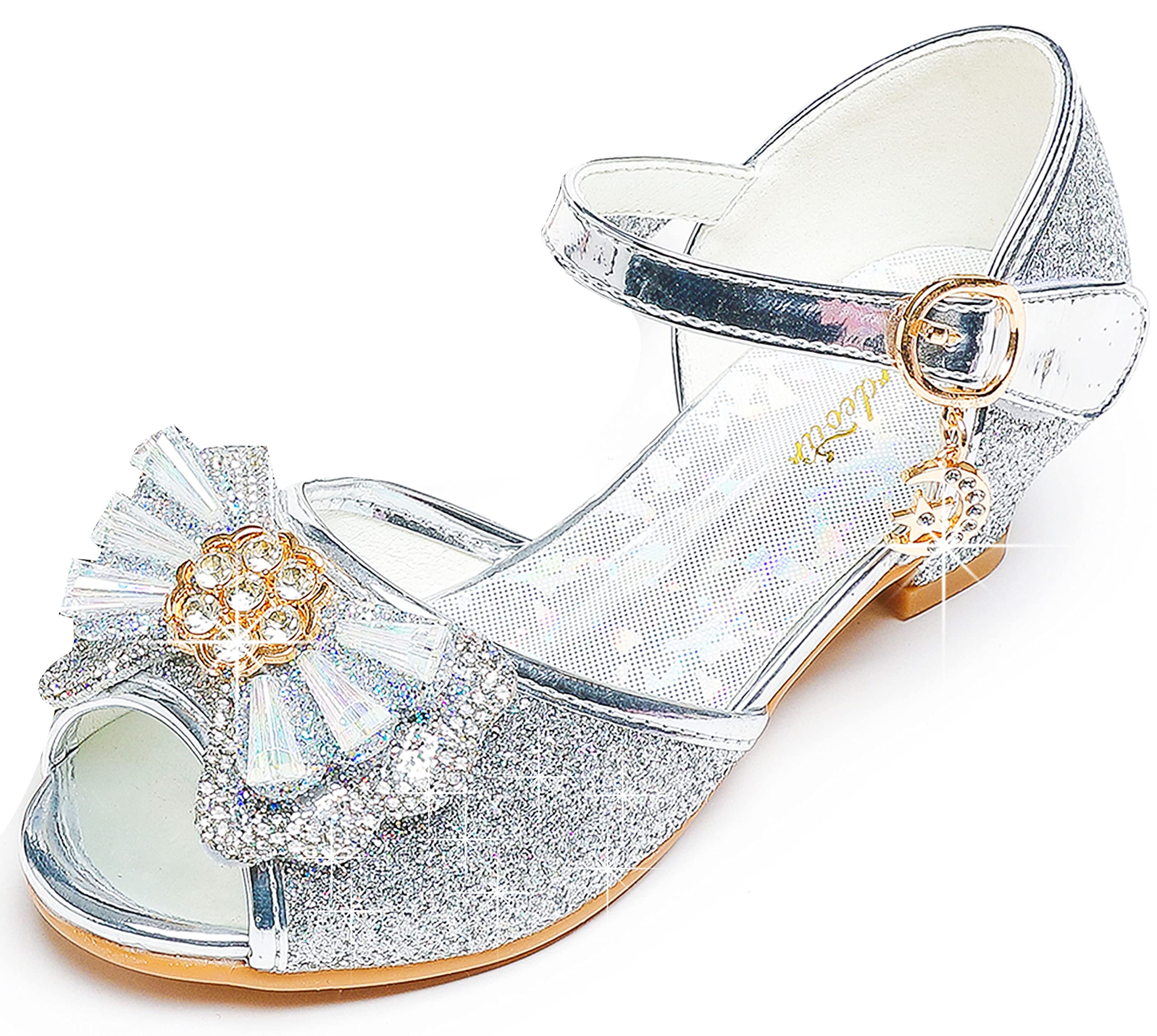 Osinnme Girls Wedding Sandals for Toddlers & Little Kids - Comfortable Flower Sandals for Flower Girls, Bridesmaids & Special Occasions
