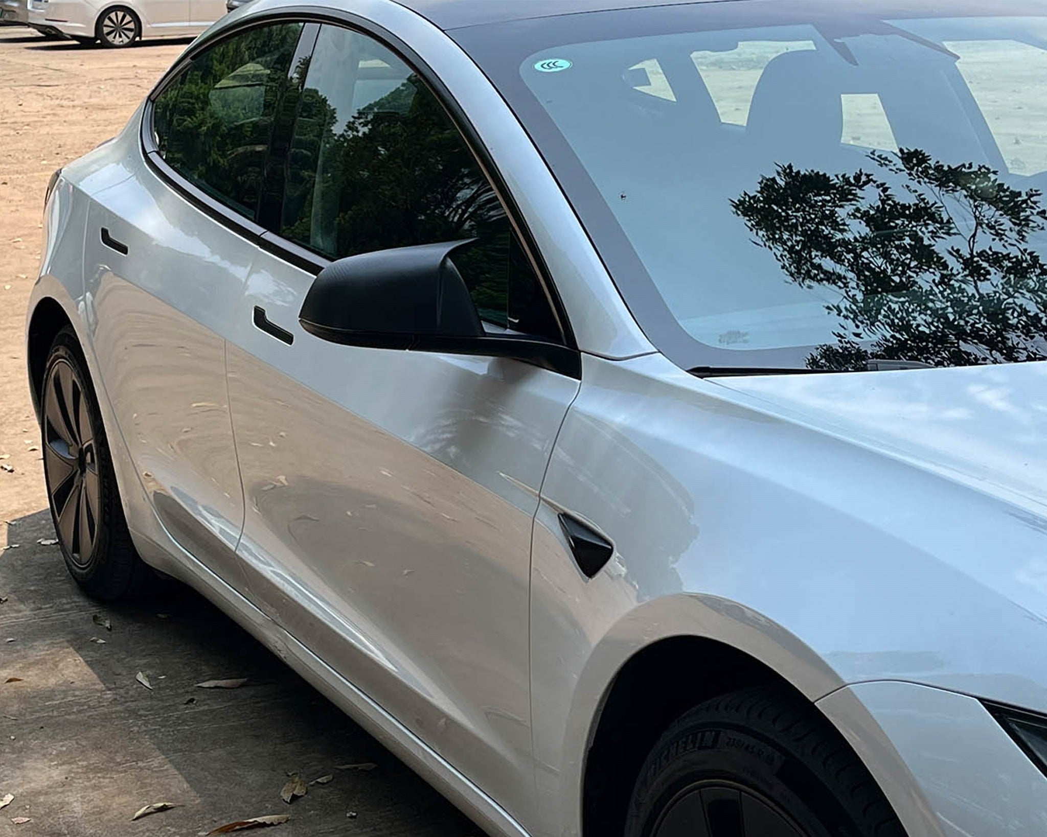 Premium Real Carbon Fiber Mirror Caps for Tesla Model 3, Model Y & 2024+ Model 3 Highland - Lightweight & Durable Exterior Upgrade for Enhanced Style & Protection (Perfect for Car Enthusiasts & Daily Commuters)