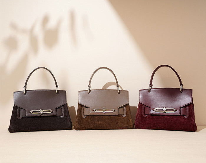 Premium Suede Leather Tote Bag for Women - Stylish & Spacious Handbag for Work, Travel & Everyday Use