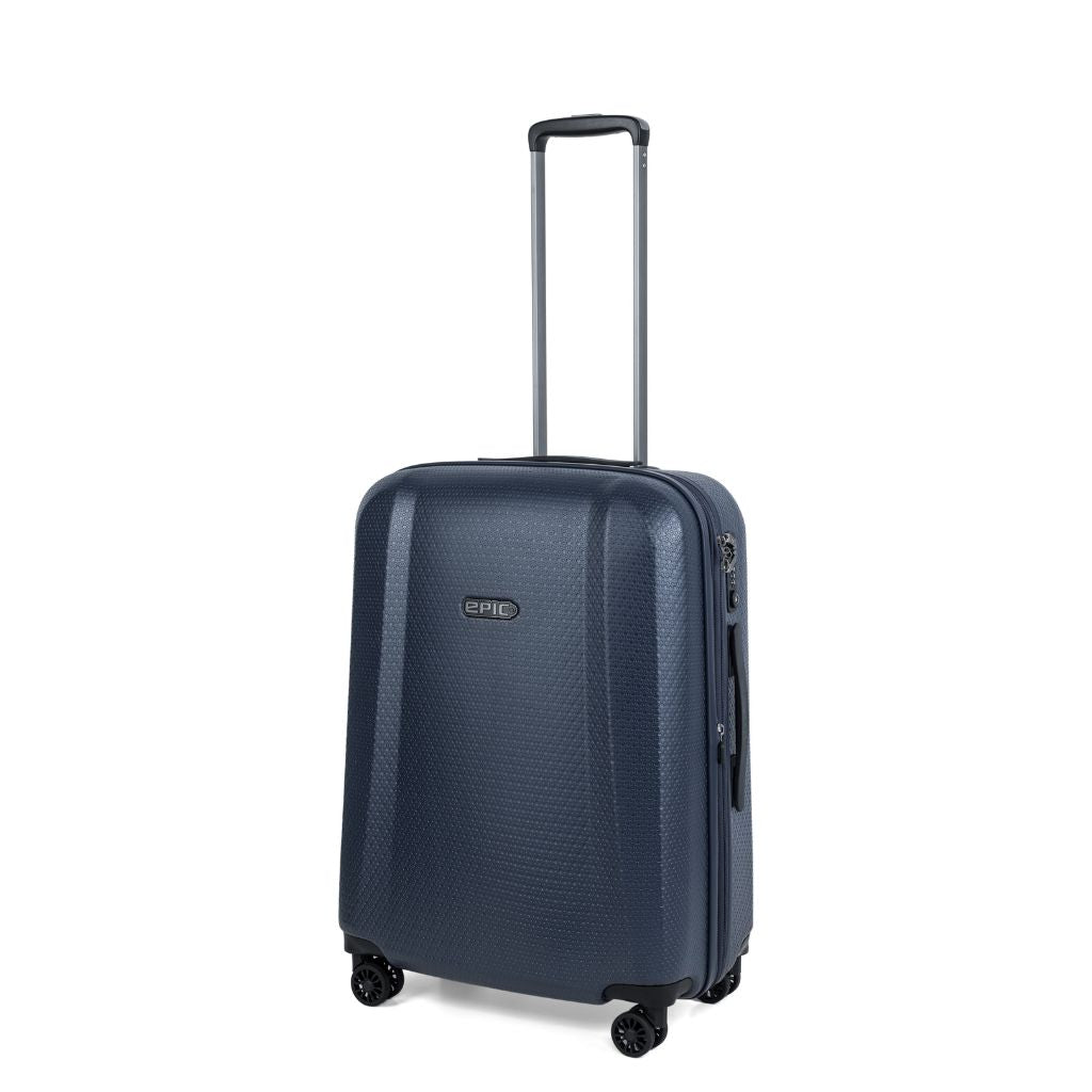 Epic GTO 5.0 26-Inch Medium Expandable Suitcase with Wheels - Midnight Blue Luggage for Travel, Business Trips & Weekend Getaways