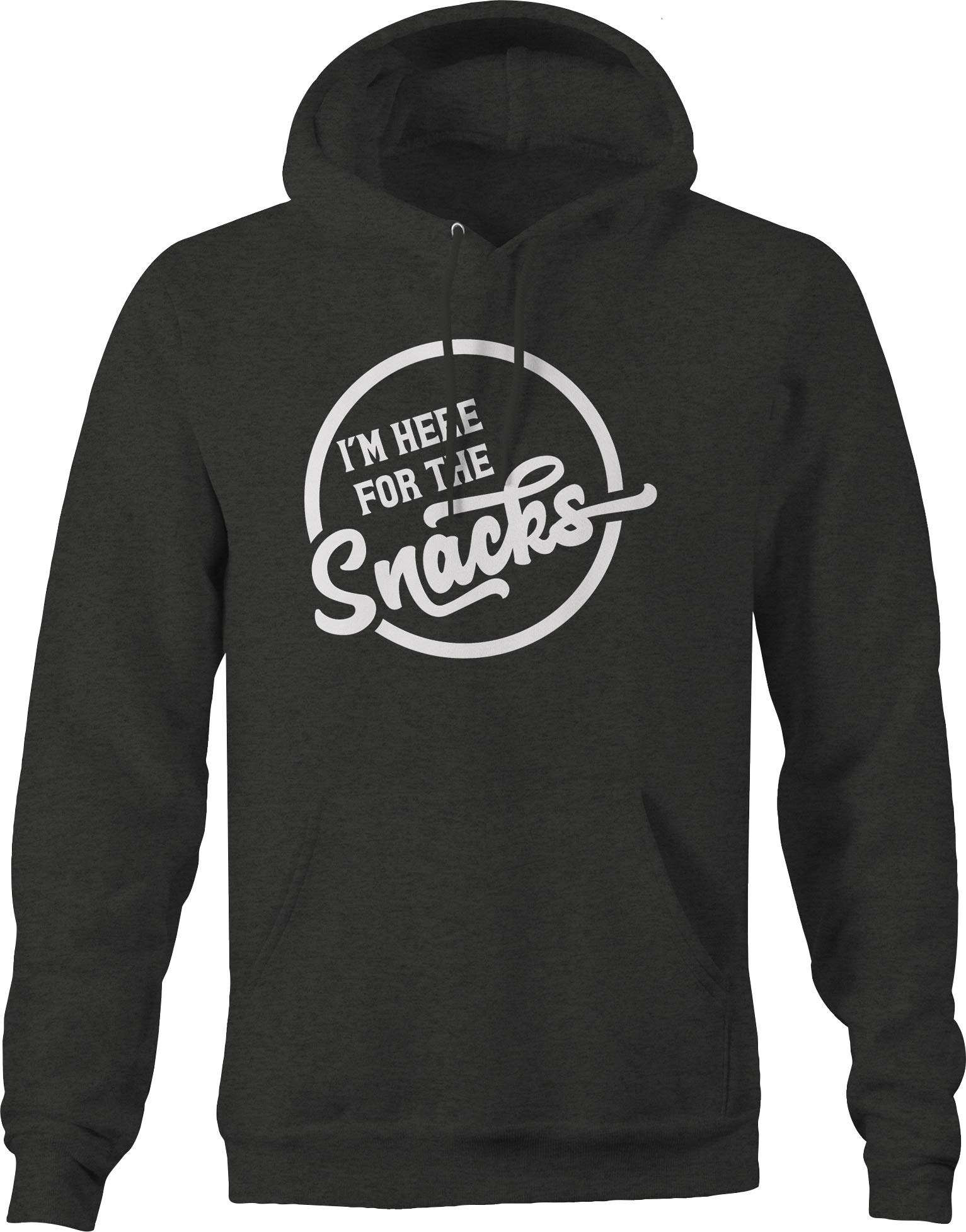 Funny Snack Lover Hoodie for Men - Dark Grey Humor Sweatshirt | Gym, Lounge & Casual Wear