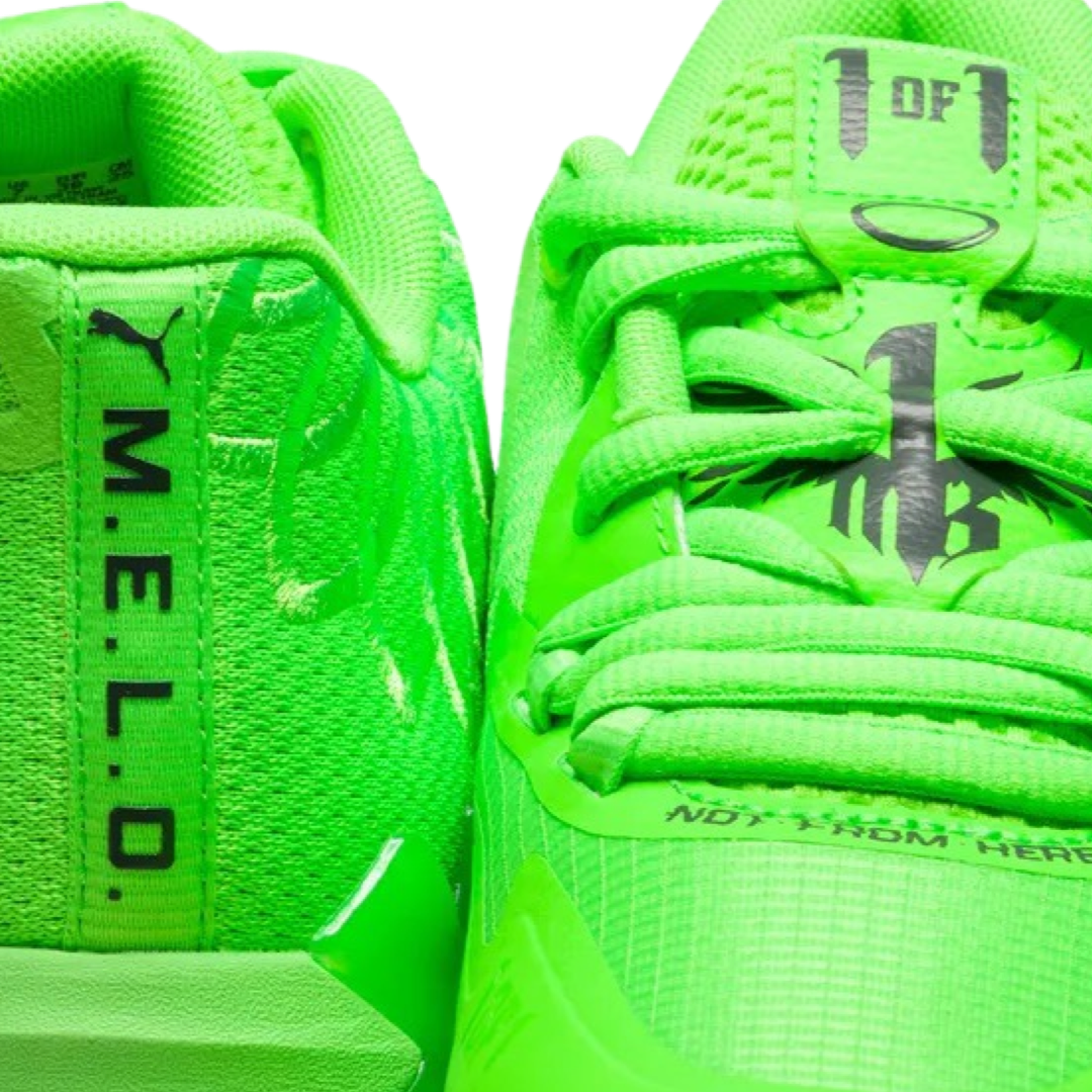 PUMA MB1 LaMelo Ball Basketball Shoes - Green Gecko & Castlerock Colorway for Men - High-Performance Sneakers for Court Play and Street Style