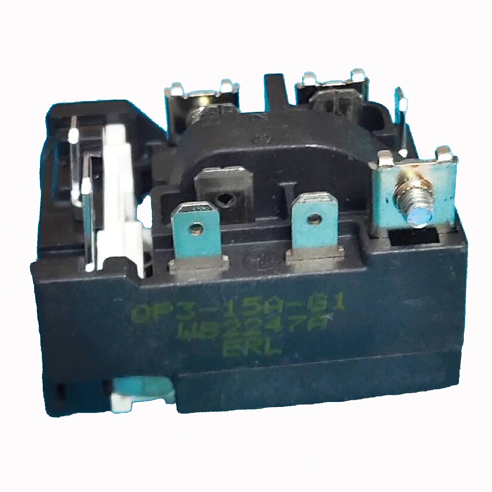 QP3-15A-G1 Refrigerator Starter Relay with Overload Protection - Compatible with Refrigerator Compressors - Perfect for Home Appliances Repair & Maintenance