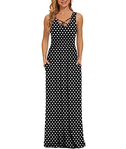 F Black Polka Dot