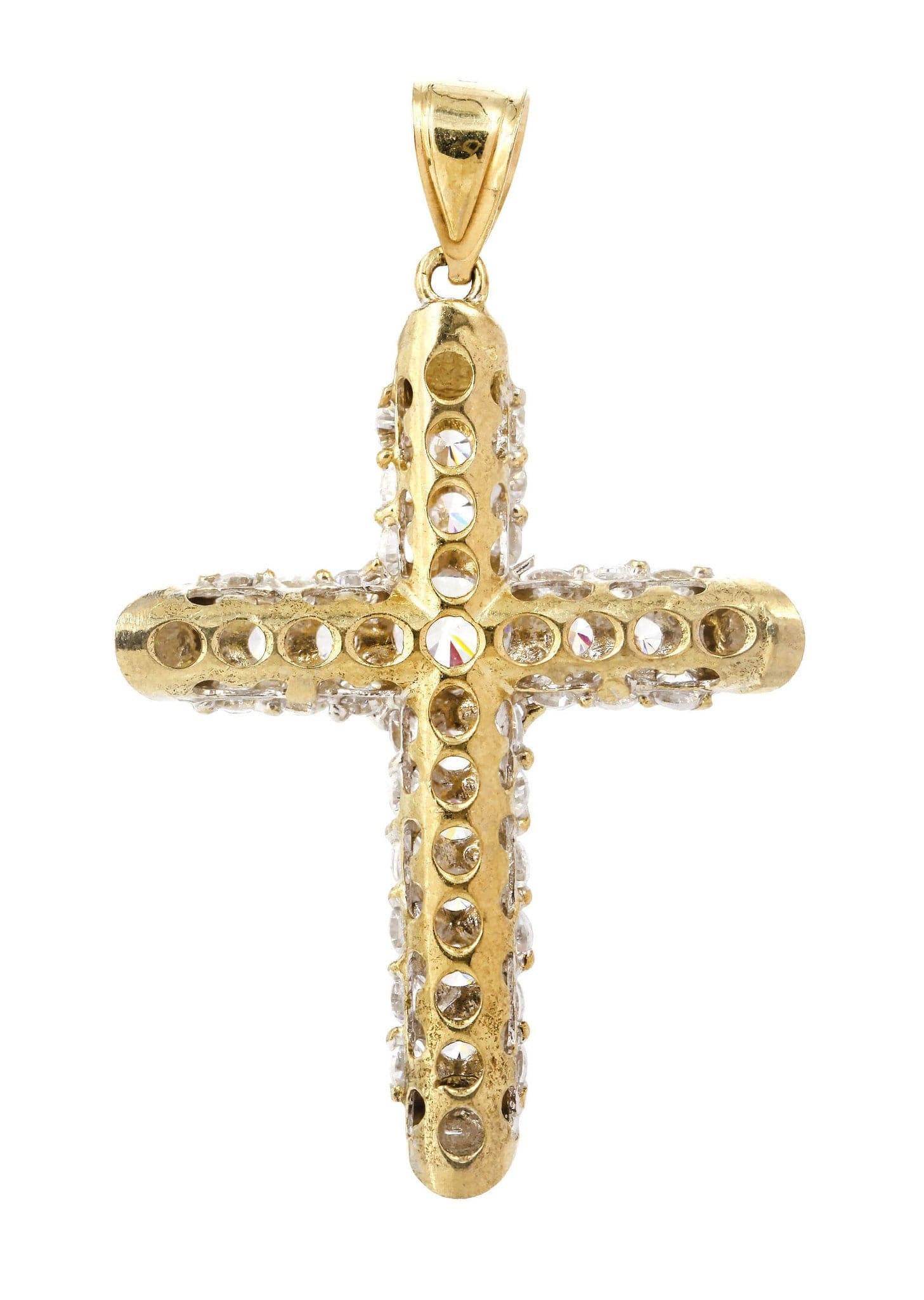 10K Gold Cross Pendant Necklace for Women & Men - 9.2 Grams Solid Gold Religious Jewelry - Perfect for Baptism, First Communion, Confirmation & Daily Wear