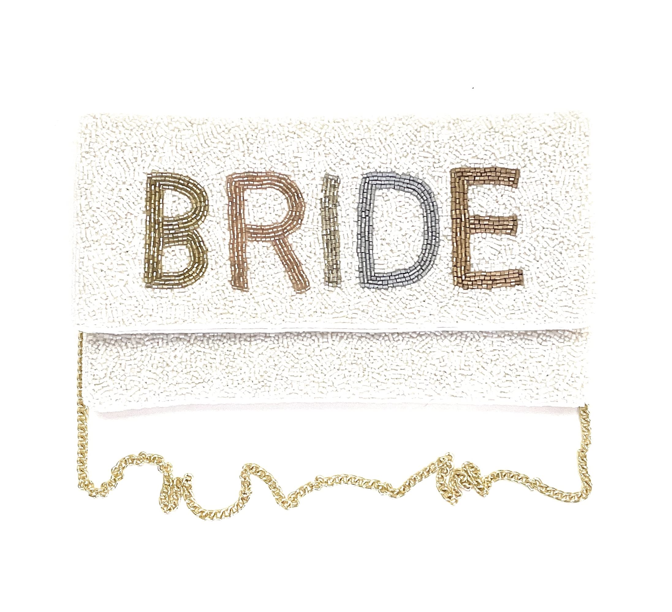 TWINE AND LOVE Luxury Bride Clutch Purse - Elegant Wedding Gift for Bride, Bridesmaid, or Bride-to-Be - Perfect for Engagement Parties, Bridal Showers & Wedding Day Accessories
