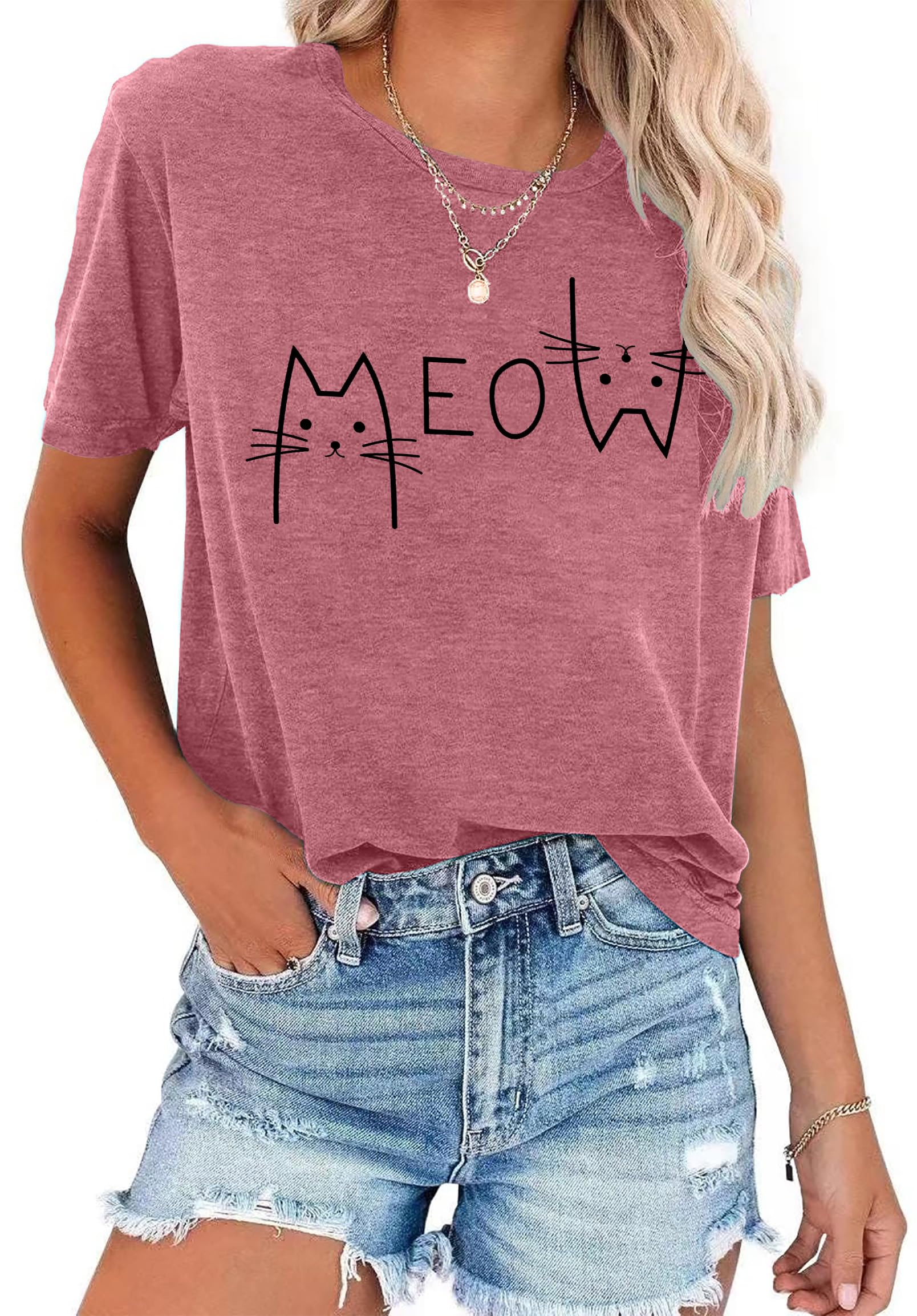 Funny Cat Mom T-Shirt for Women - Cute Cat Mama Graphic Tee - Perfect Pet Lover Gift - Soft Cotton Casual Shirt - Great for Cat Owners & Animal Lovers - Ideal for Casual Wear, Gifts & Cat-Themed Events