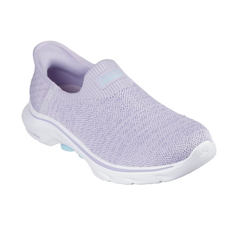Skechers Women's Go Walk 7 Slip-On Sneakers - Comfortable Walking Shoes for Women, Lightweight & Breathable - Perfect for Travel, Work, and Everyday Wear (Style #125219, Lavender)