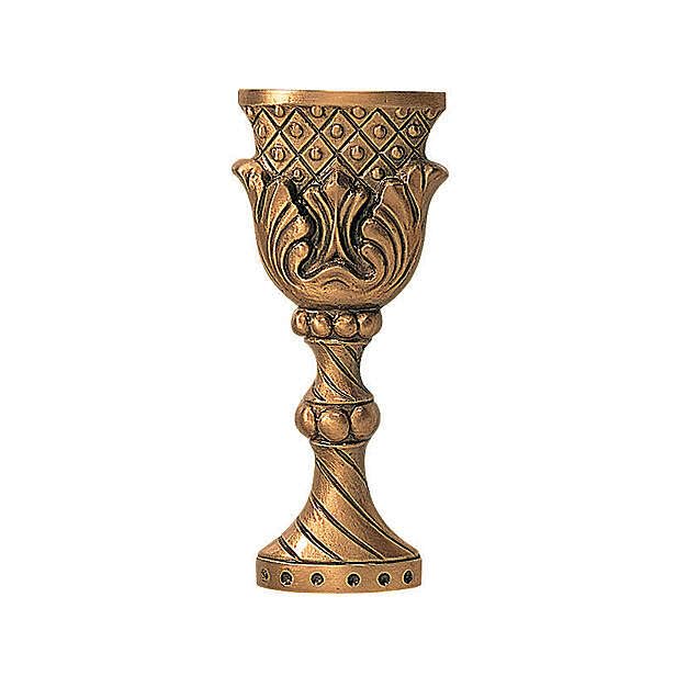 12cm Goblet-Shaped Outdoor Memorial Plaque - Durable Grave Marker for Cemetery, Garden & Home Decor