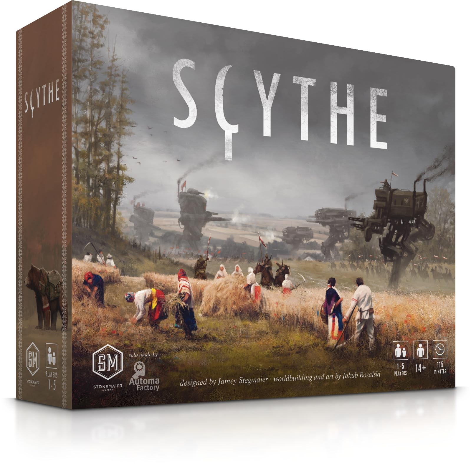 Stonemaier Games Scythe Strategy Board Game for Adults & Teens Ages 14+ | 1-5 Players | 90-115 Min Playtime | Perfect for Family Game Nights & Strategy Enthusiasts
