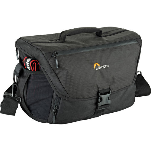 Lowepro Nova 200 AW II Camera Shoulder Bag - Waterproof DSLR/SLR Gear Carrier for Photographers - Perfect for Travel, Hiking & Outdoor Photography (Black)