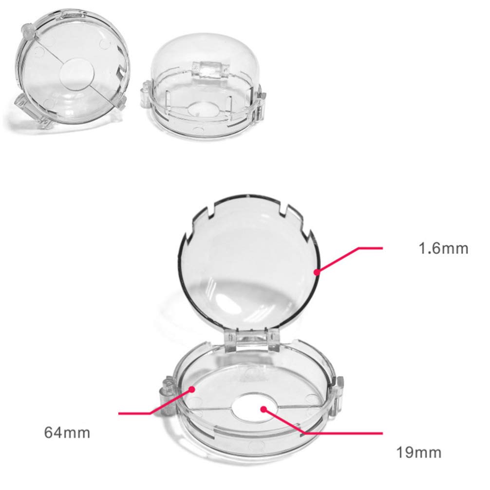 5-Pack Universal Clear Stove Knob Covers - Childproof Oven Knob Protectors for Gas & Electric Stoves - Baby Safety Kitchen Accessories for Childproofing Your Home (Ideal for Families with Toddlers)