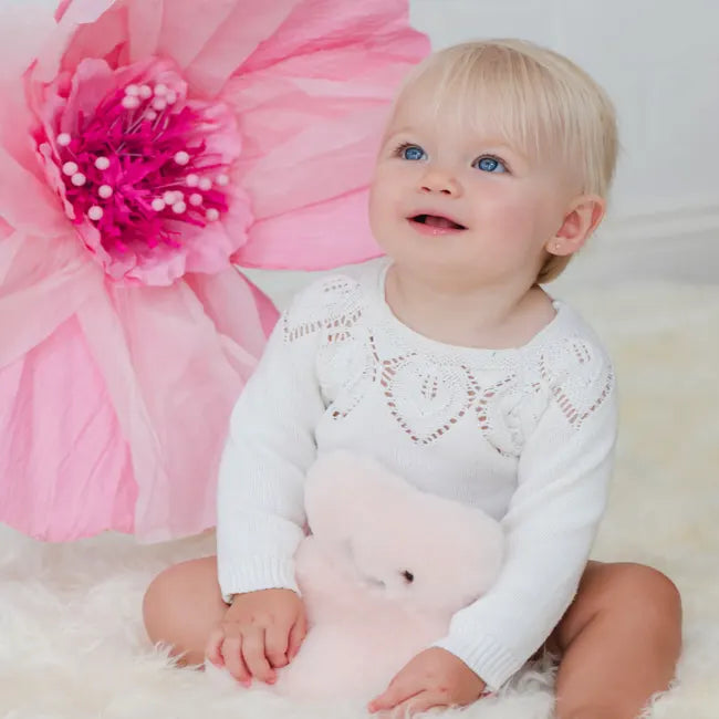 Flatout Baby Bear Rosie - Soft Plush Teddy Bear for Kids, Cute & Huggable Stuffed Animal Toy - Perfect for Nursery Decor, Birthday Gifts & Cuddling