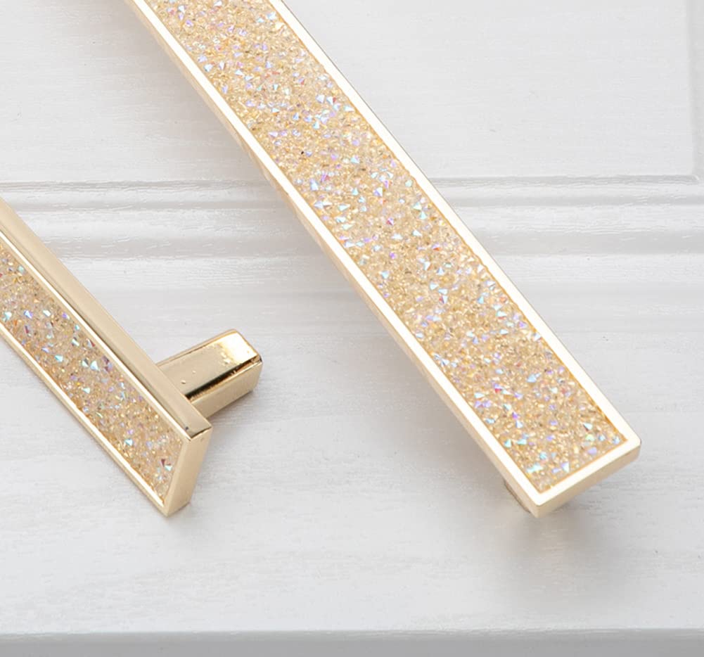 Crystal Rhinestone Drawer Knobs - 96mm Zinc Alloy Handles for Wardrobe & Kitchen Cabinets