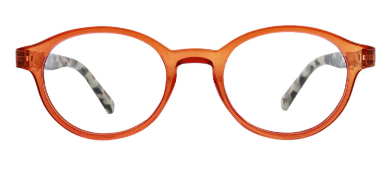 Peepers Apollo Blue Light Blocking Reading Glasses - Orange/Gray Tortoise Frame for Computer, Office & Home Use
