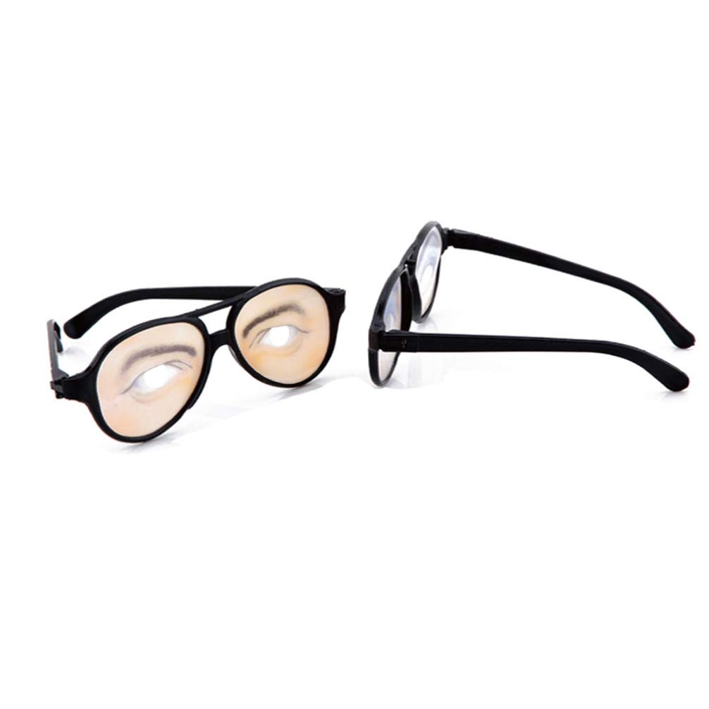 SOIMISS Funny Googly Eye Glasses - Crazy Disguise Eyewear for Halloween, Costume Parties & Dress-Up Props | Kids Outdoor Play & Joke Prank Accessories