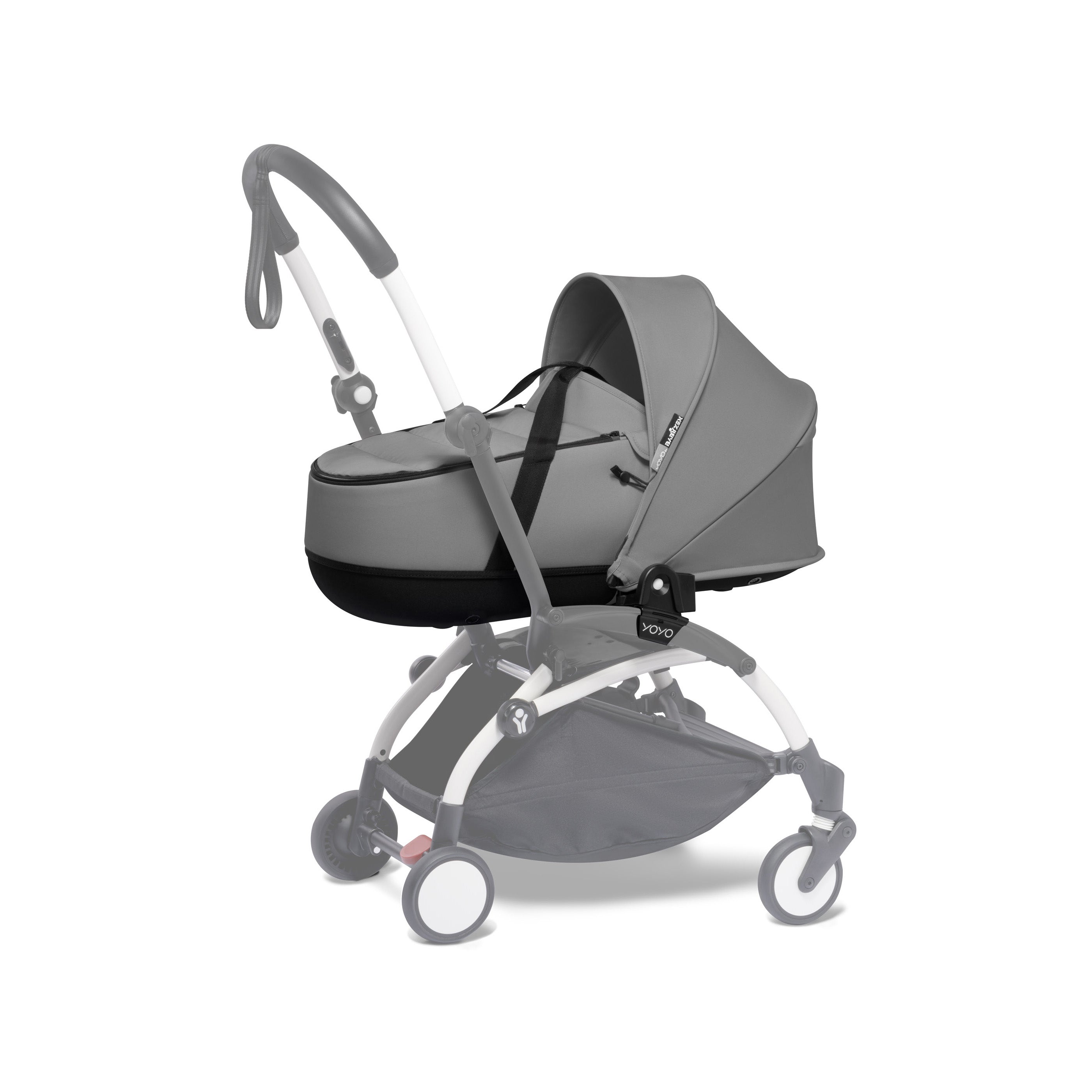 BabyZen YOYO Bassinet - Lightweight & Portable Grey Baby Crib for Travel, Stroller & Home Use - Perfect for Newborns & Infants