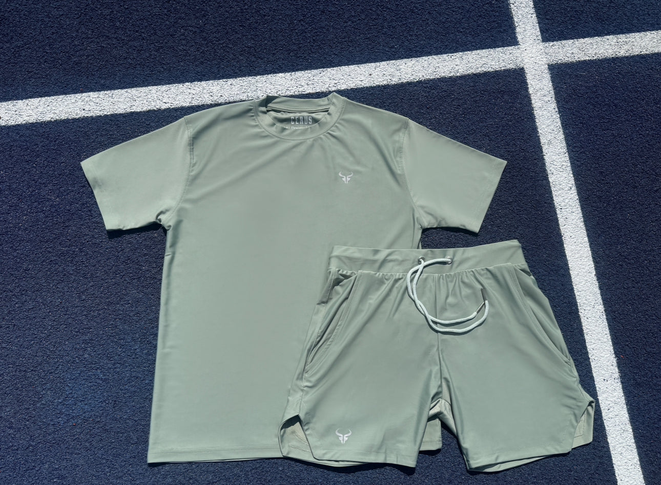 Cerus Mint Titan Linerless Running Shorts for Men - Lightweight Quick-Dry Athletic Shorts with Pockets - Perfect for Gym, Jogging & Outdoor Activities