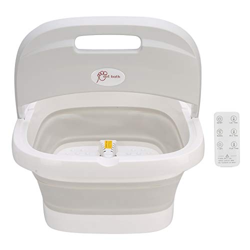 Electric Foot Spa Massager with Heat & Bubbles - 3-in-1 Folding Foot Bath Tub for Relaxation, Pedicure & Pain Relief (110V) - Perfect for Home Spa, Post-Work Recovery & Gift Giving