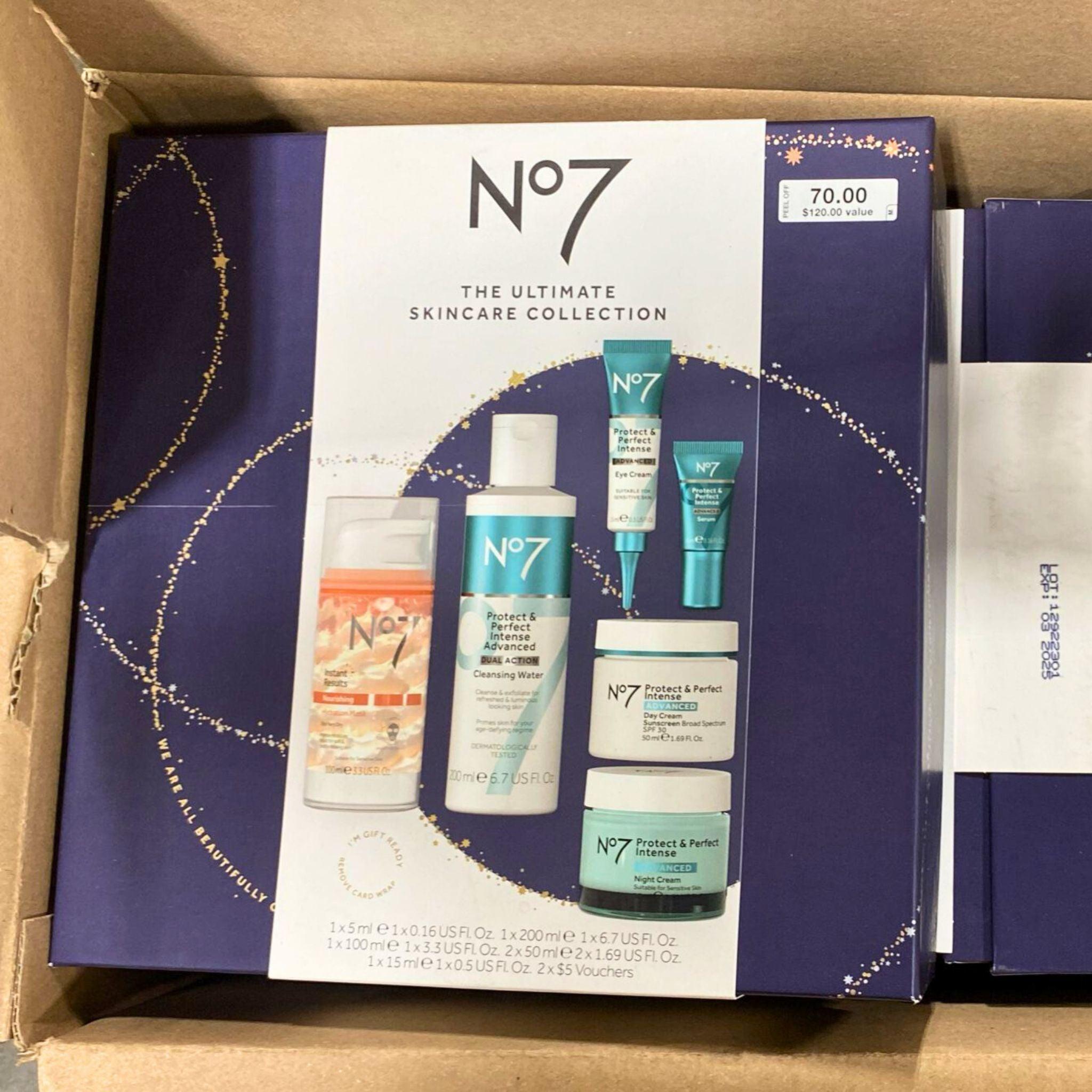 No7 The Ultimate Skincare Collection - 12 Piece Set for Anti-Aging, Hydration & Radiance | Complete Daily Facial Care Routine for Women | Perfect Gift Set for Skincare Lovers