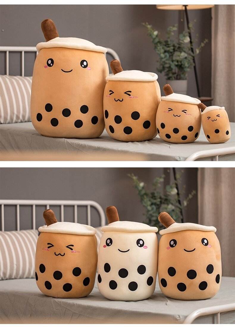 Boba Buddies Bubble Tea Plush Toy - Cute Kawaii Boba Drink Stuffed Animal for Kids & Adults - Perfect for Anime Lovers, Room Decor, and Bubble Tea Enthusiasts
