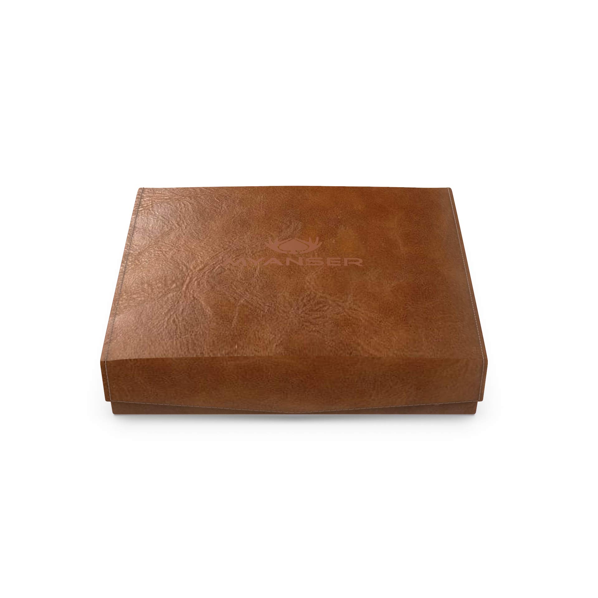 Premium MYANSER Poker Card Set - 2 Deck Luxury Playing Cards for Professional Players & Game Nights - Exquisite Horse Leather Gift Box - Perfect for Poker Parties, Casino Nights & Family Gatherings