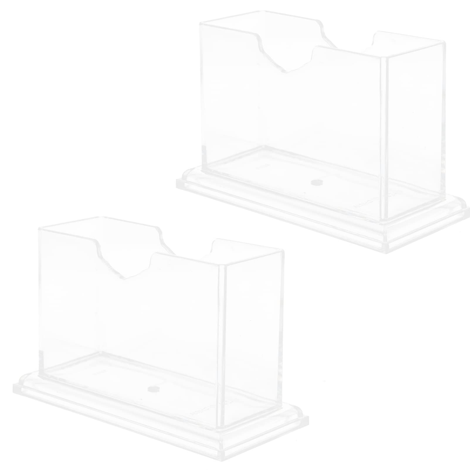 Cabilock 2-Pack Clear Acrylic Napkin Holder Stand - Modern Tabletop Napkin Dispenser for Dining Room, Kitchen, Restaurant & Party Decor