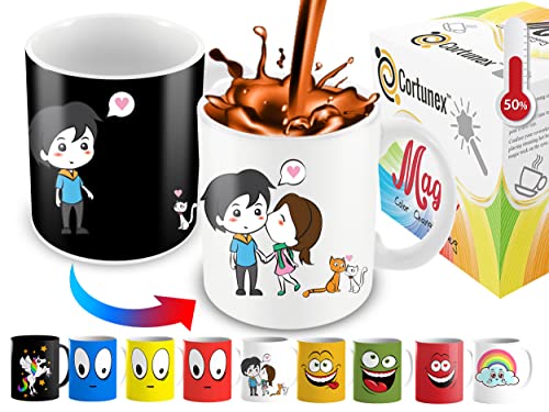 Lovely Anime Couples And Cute Cats White Mug