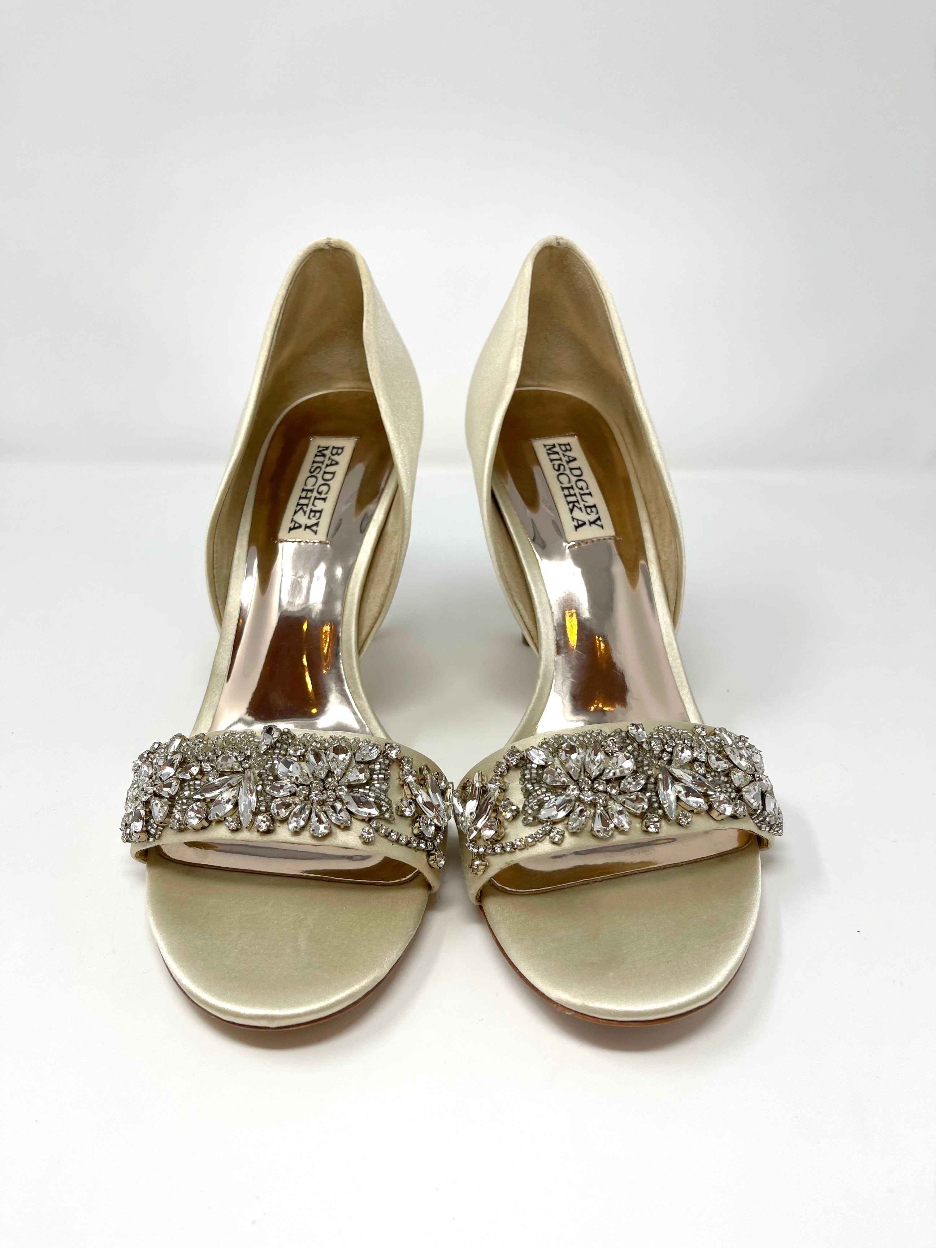 Badgley Mischka Ivy Women's Heels Size 7 - Elegant Evening Shoes for Weddings, Parties & Special Occasions