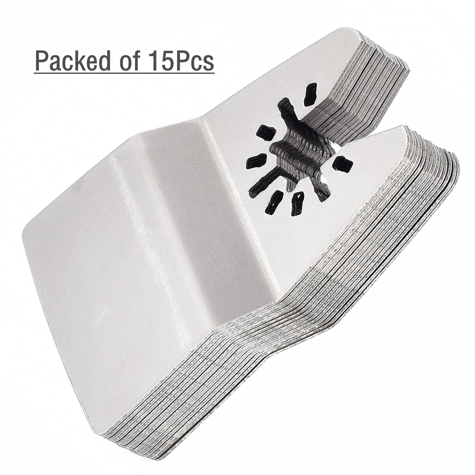 Ettonsun 15-Piece Oscillating Tool Scraper Blades Set - 2 Inch Rigid Scraper for Floors, Grout & Paint Removal - Multi-Surface Scraping Blades for DIY, Renovation & Professional Use