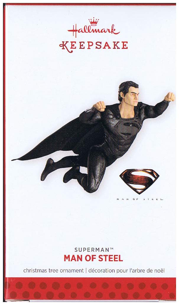 SDCC 2013 Superman Man of Steel Hallmark Keepsake Ornament - Limited Edition Collectible for Christmas Tree Decor, DC Comics Fan Gifts & Superhero Memorabilia Display