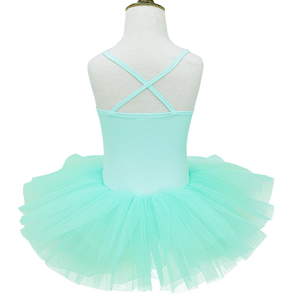 Sparkly Sequined Ballet Leotard Tutu Dress for Girls - Kids Dance Costume for Ballet, Gymnastics & Recital Performance - Perfect for Dance Class, Competition & Birthday Parties