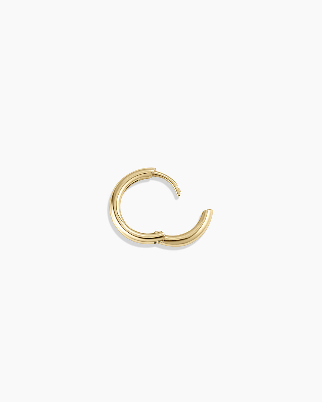 14K Gold Everyday Single Huggie Hoop Earrings for Women - Minimalist Dainty Huggie Hoops for Daily Wear, Work & Casual Outfits