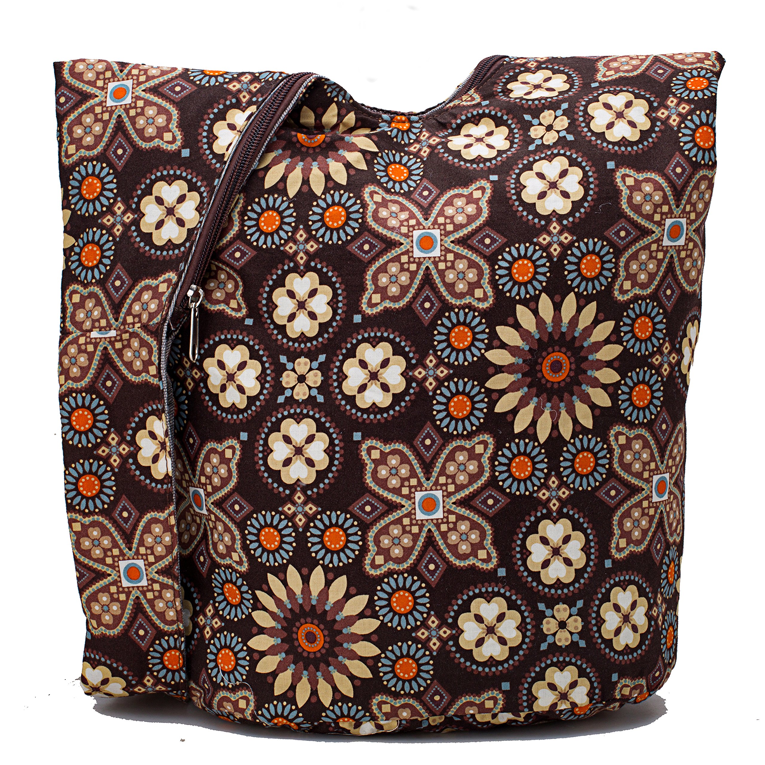 Bohemian Crossbody Bag - Handmade Thai Top Zip Hobo Sling Bag for Women | Hippie Chic Messenger Purse for Music Festivals, Travel & Daily Use