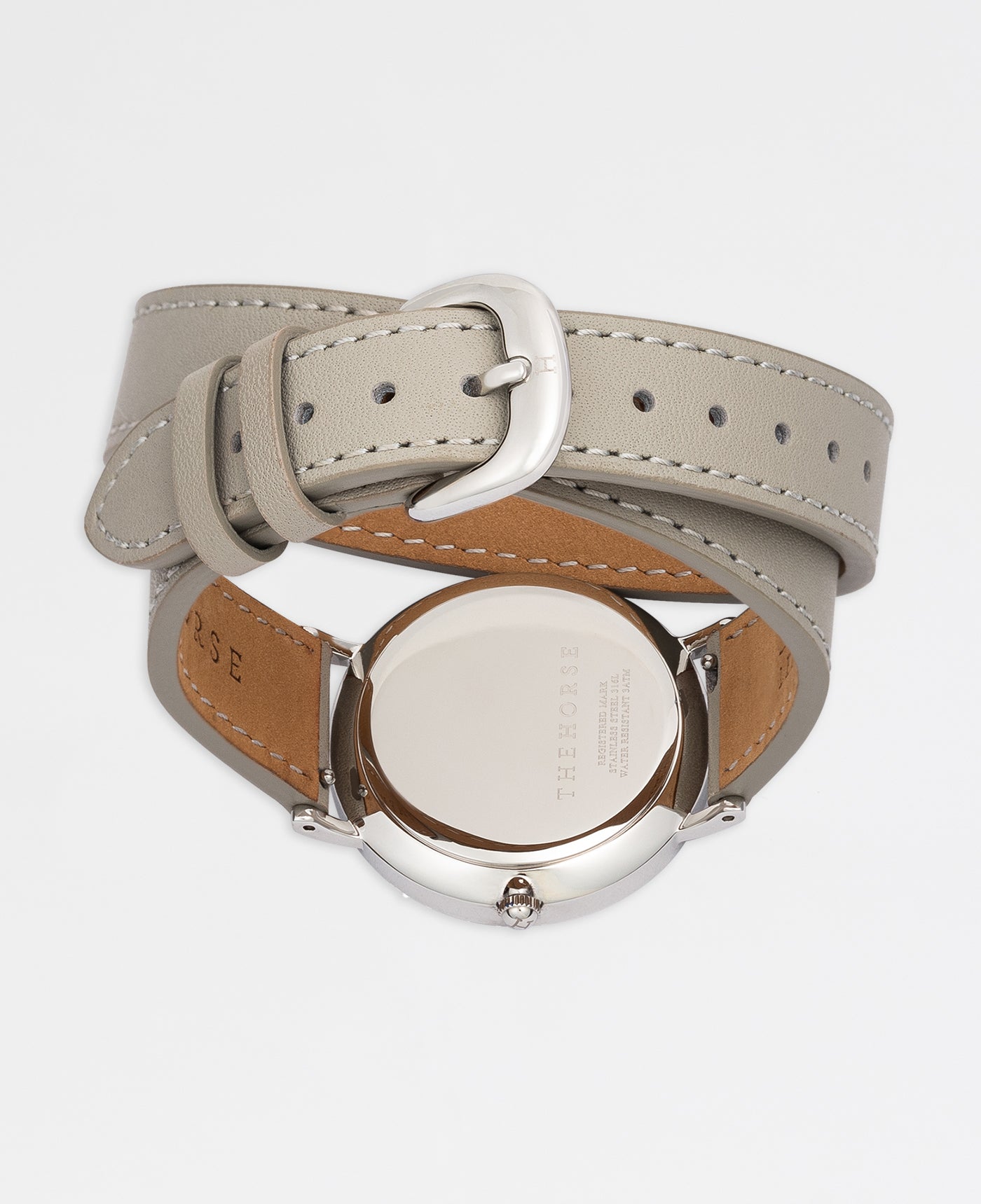 16mm Classic Grey Leather Bracelet with Silver Buckle - Stylish & Durable Watch Band for Men & Women - Perfect for Casual, Office & Formal Occasions