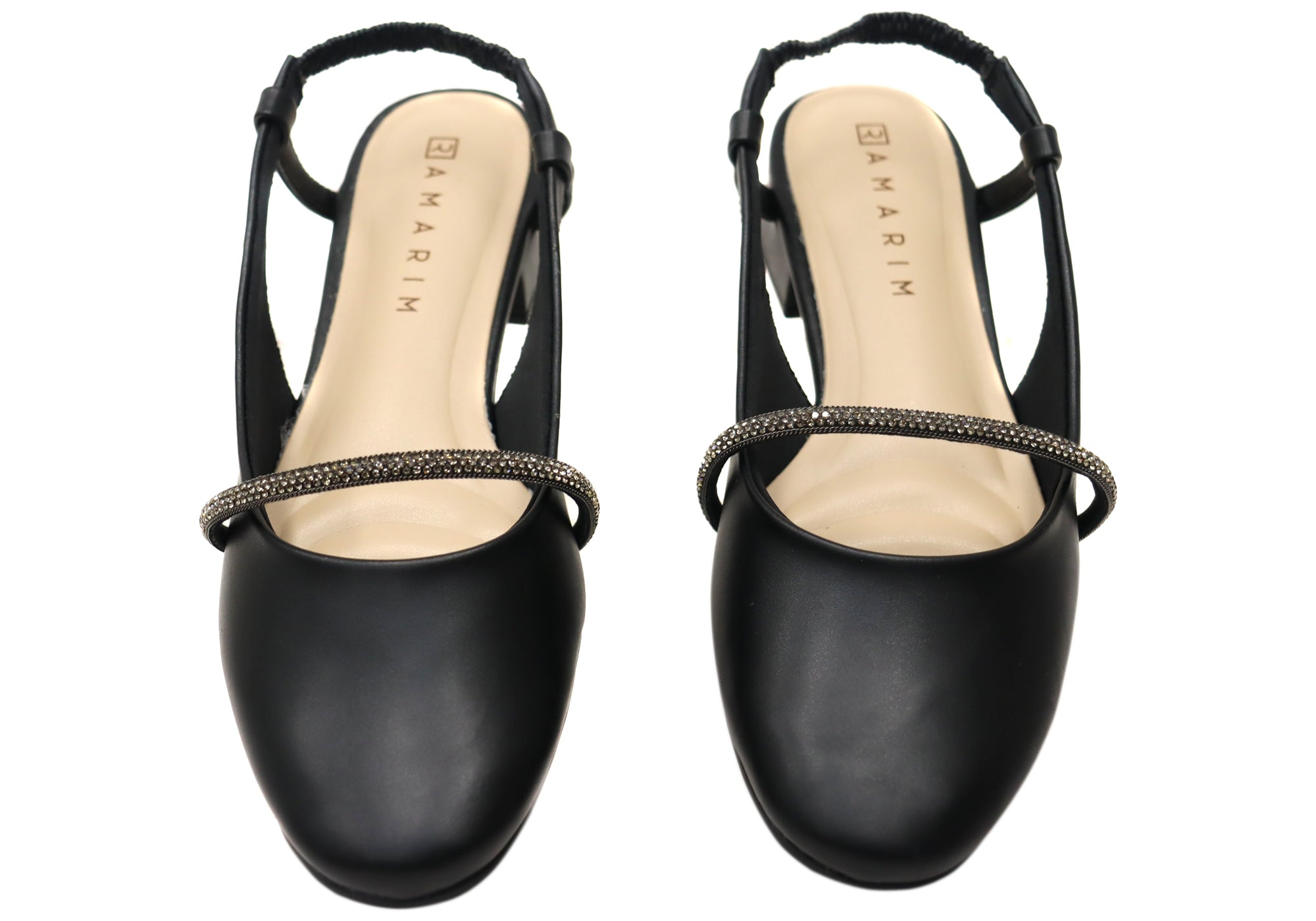 Ramarim Roxana Women's Brazilian Low Heel Slingback Sandals - Comfortable Summer Dress Shoes for Weddings & Beach Vacations