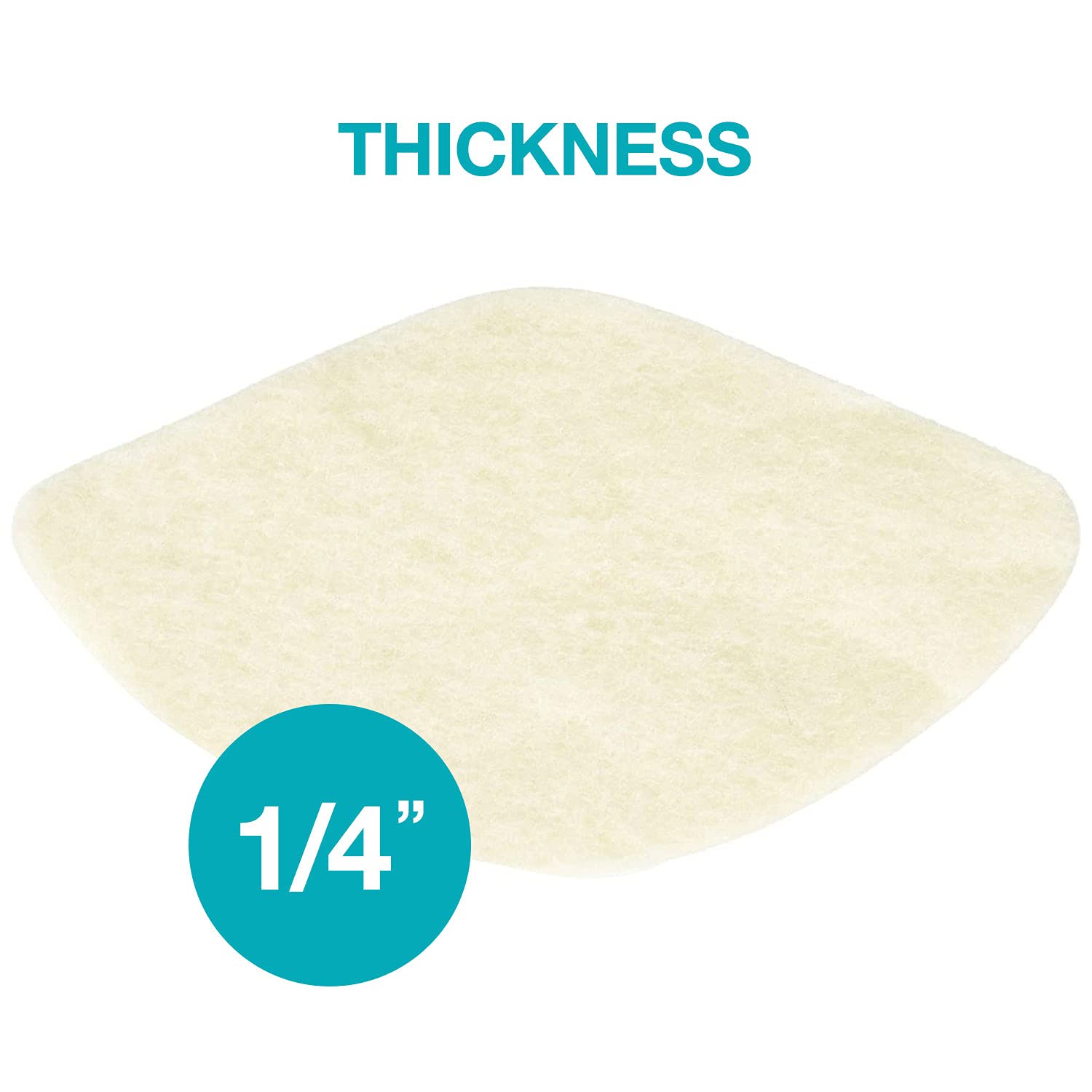 Steins Felt Metatarsal Pads - 100 Count Adhesive Foot Cushions for Ball of Foot Pain Relief | 1/4