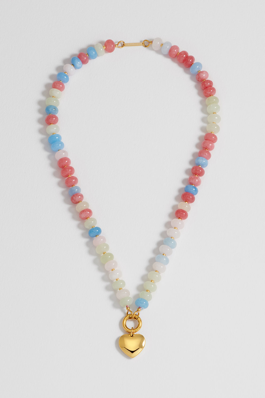 Gemstone Candy Color Spring Clasp Necklace for Women - Elegant Jewelry Gift for Birthday, Party & Everyday Wear