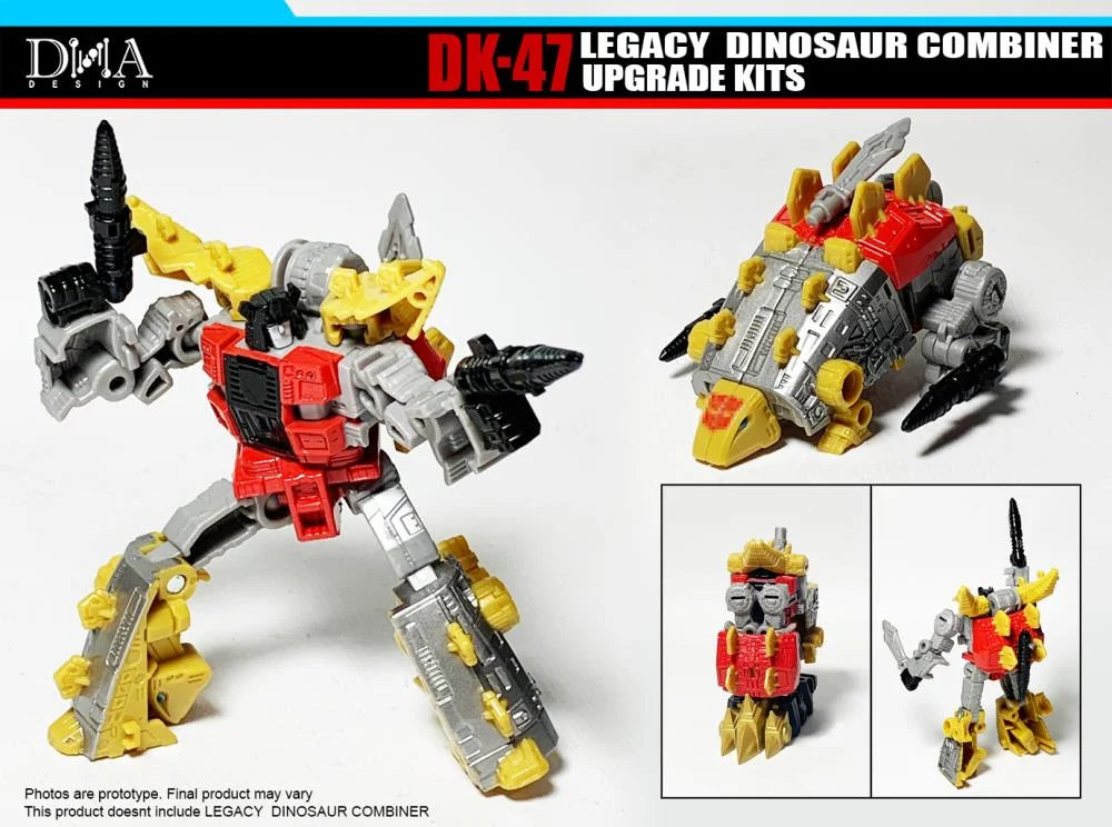 DNA Design DK 47 Upgrade Kit for Legacy Core Dinobot Combiner - Transformers Toy Accessories for Enhanced Collectible Display & Play Scenes