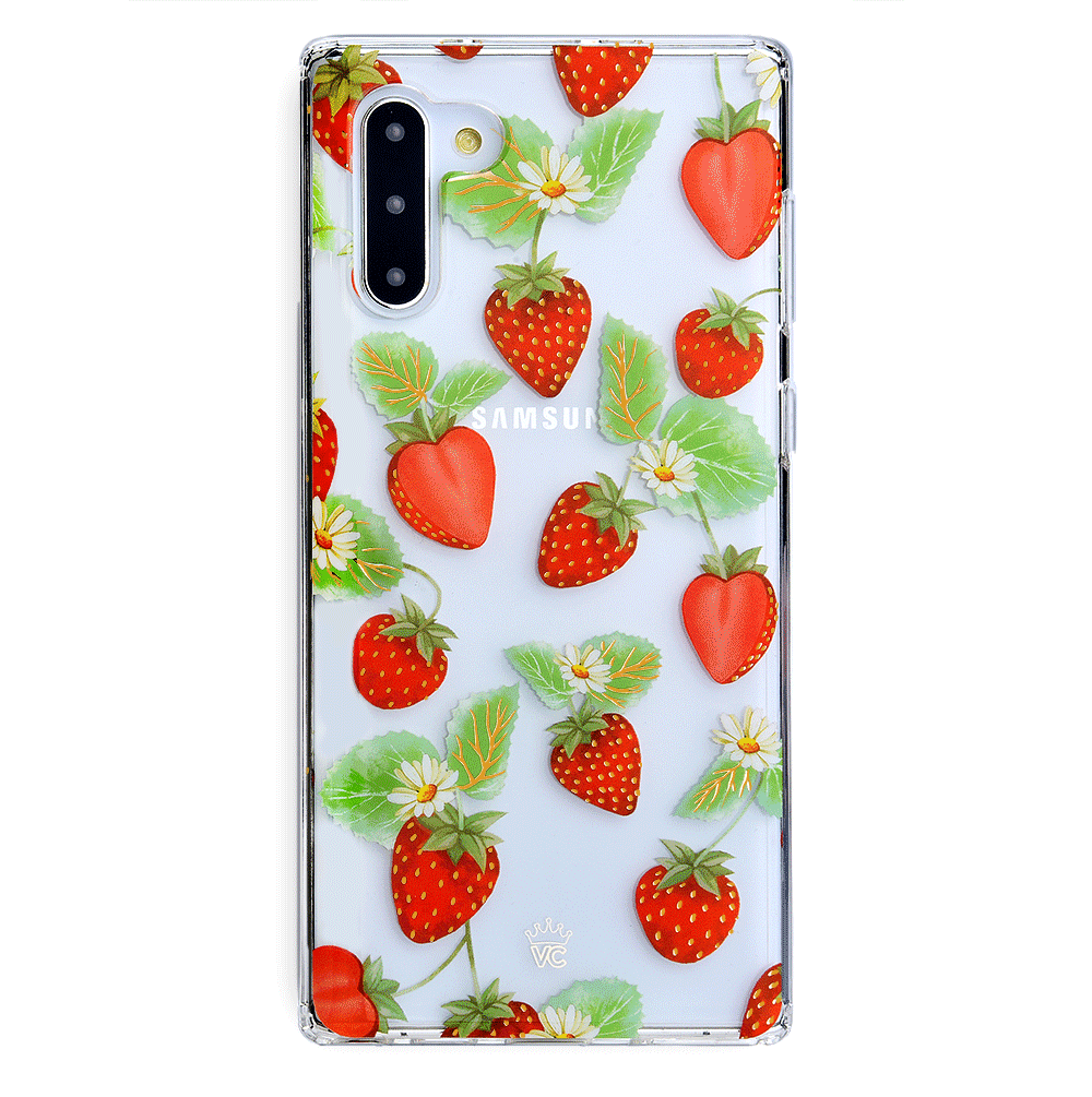 Samsung Galaxy Phone Case with Strawberry Fields Design - Trendy Protective Cover for Everyday Use & Gifting