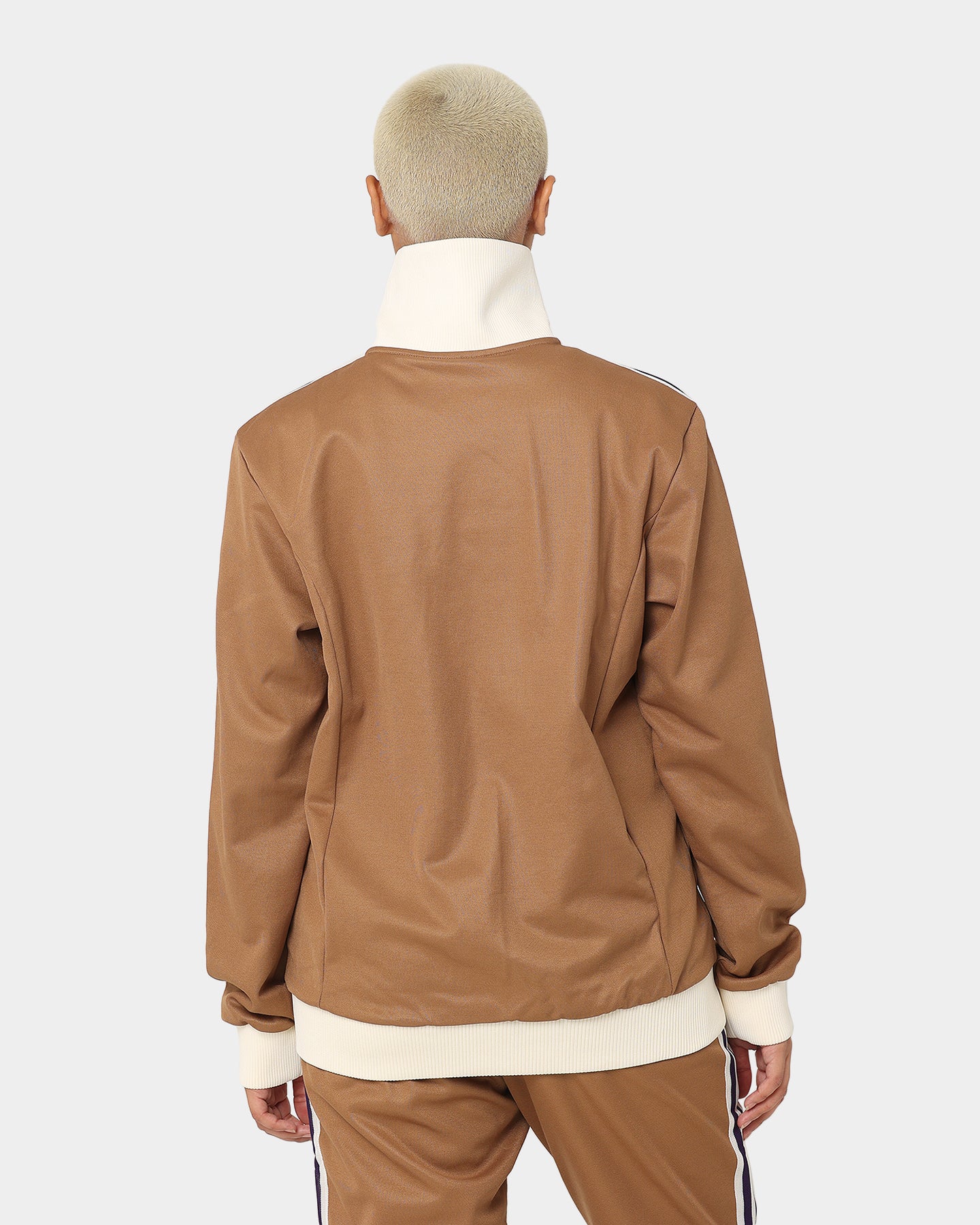 Adidas Adicolor Poly TT Jacket - Brown Desert | Lightweight Windbreaker for Men & Women | Perfect for Running, Hiking & Outdoor Activities