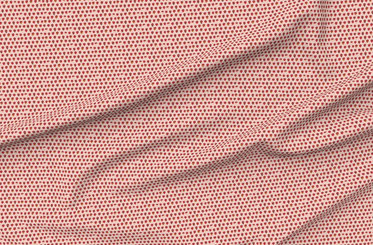 Strawberry Pink Small Scale Printed Minky Fabric by The Yard - Soft Plush Material for Sewing Baby Blankets, Quilt Backing & DIY Projects - Perfect for Nursery Decor, Cuddly Blankets & Crafting