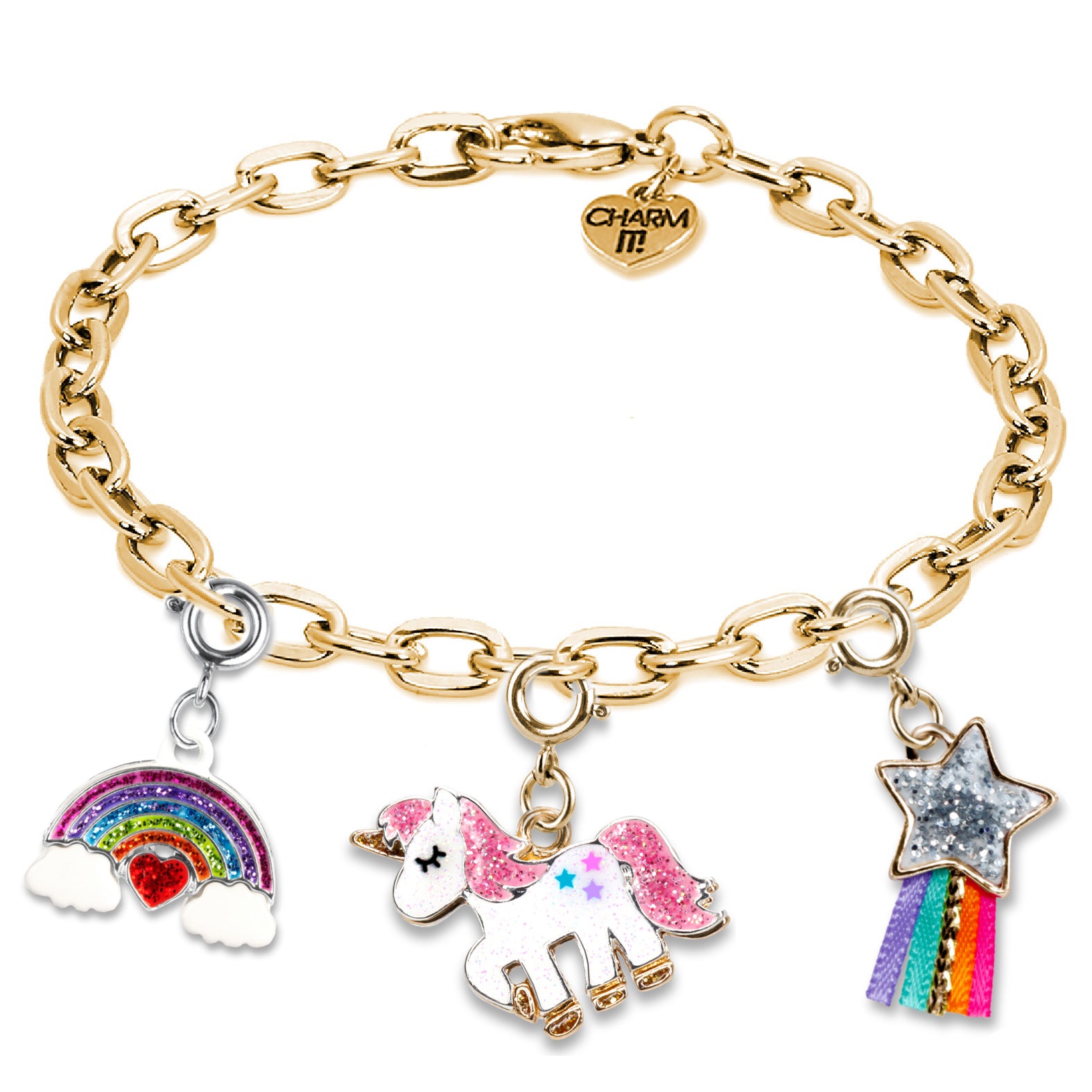 CHARM IT! SPARKLE CHARM BRACELET for Women - Elegant Adjustable Beaded Bracelet with Crystal Charms - Perfect Gift for Birthday, Anniversary & Special Occasions