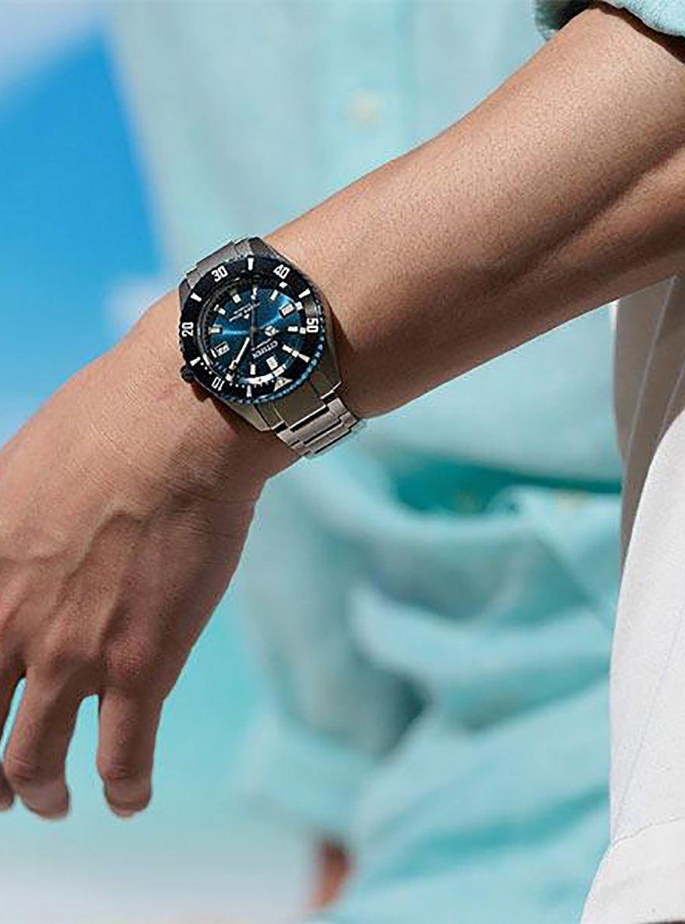CITIZEN PROMASTER FUJITSUBO Super Titanium™ NB6026-56L Limited Edition Men's Watch - Japan Automatic Movement JDM - Diver's Watch for Water Sports & Luxury Collection
