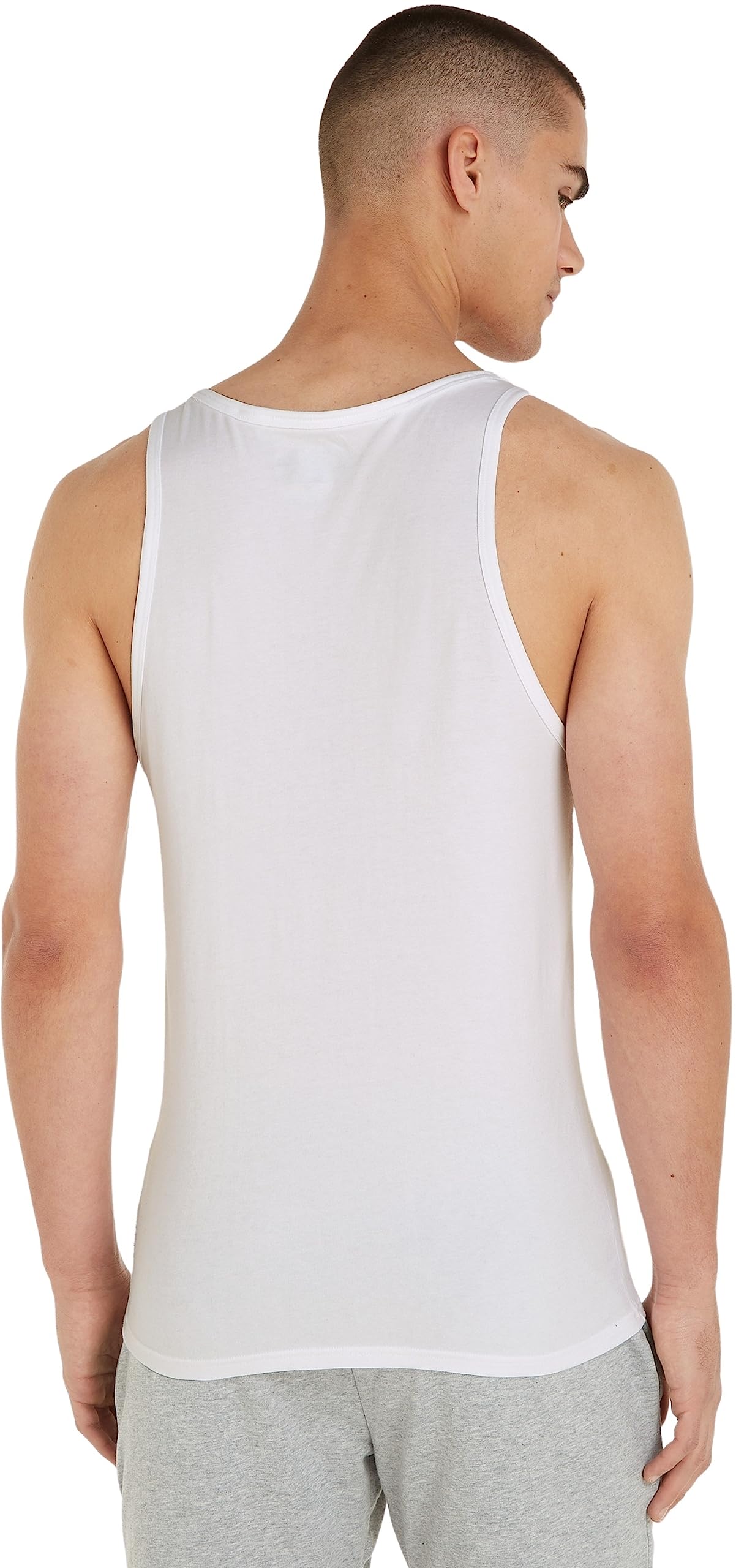 Calvin Klein Modern Cotton Tank Tops 2-Pack for Women - Soft Breathable White Sleeveless Shirts for Gym, Yoga & Summer Casual Wear