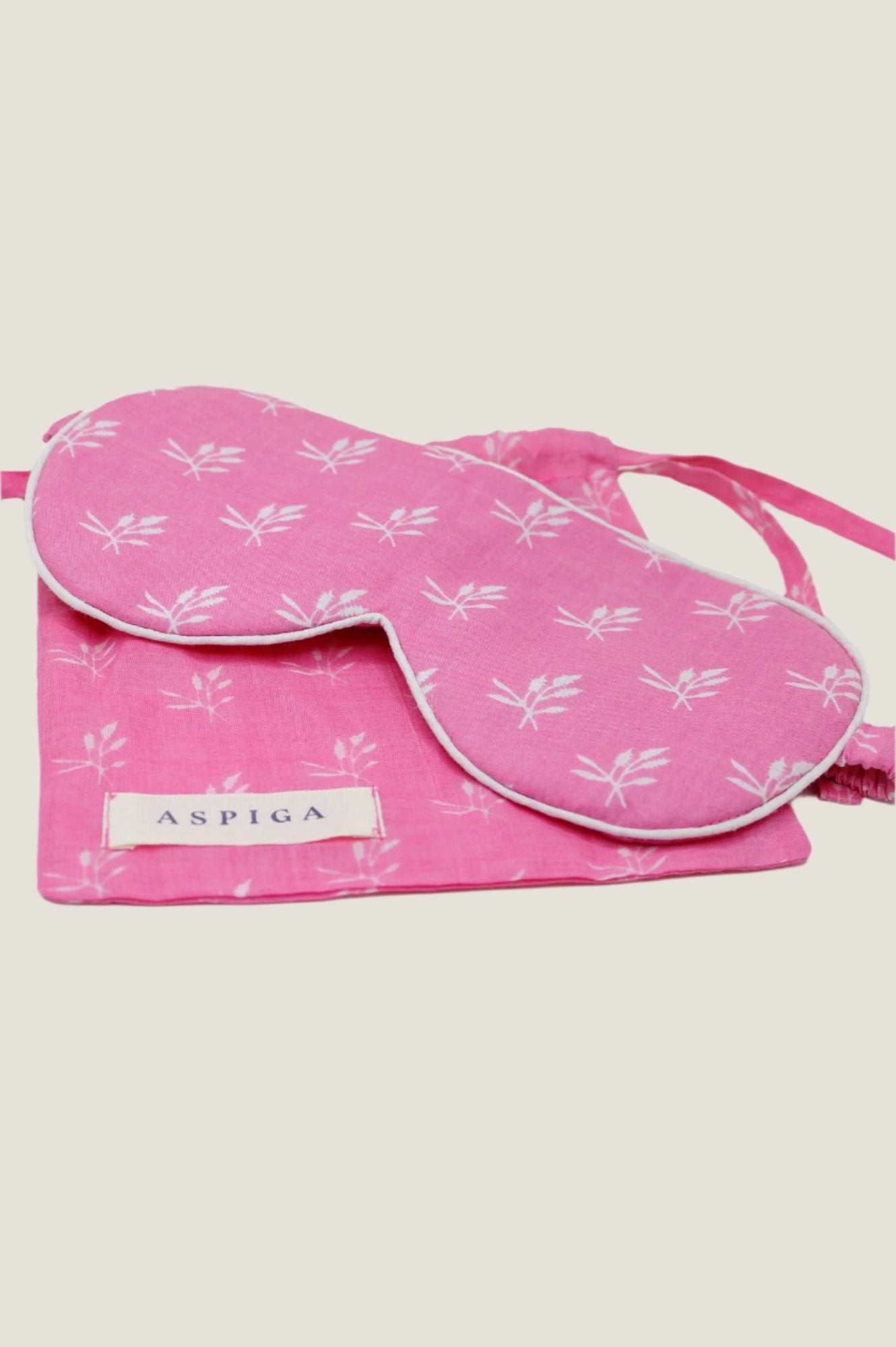 Willow Leaf Pink Eye Mask for Sleeping - Soft & Comfortable Sleep Mask for Women & Men - Perfect for Travel, Relaxation & Nighttime Use