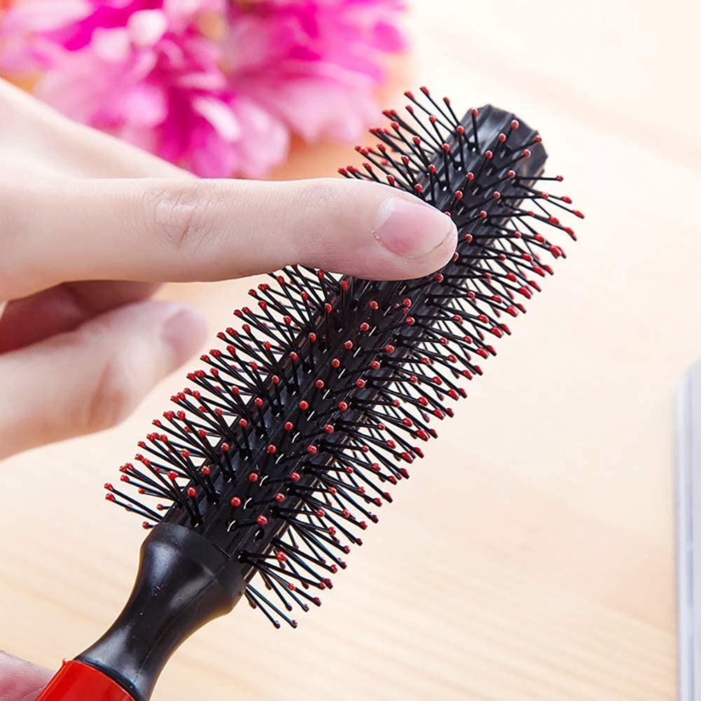 Professional Anti-Static Mini Round Hair Roller Brush with Soft Bristles & Non-Slip Handle - Styling Brush for Women & Men All Hair Types - Perfect for Curling, Volume & Salon-Style Looks at Home